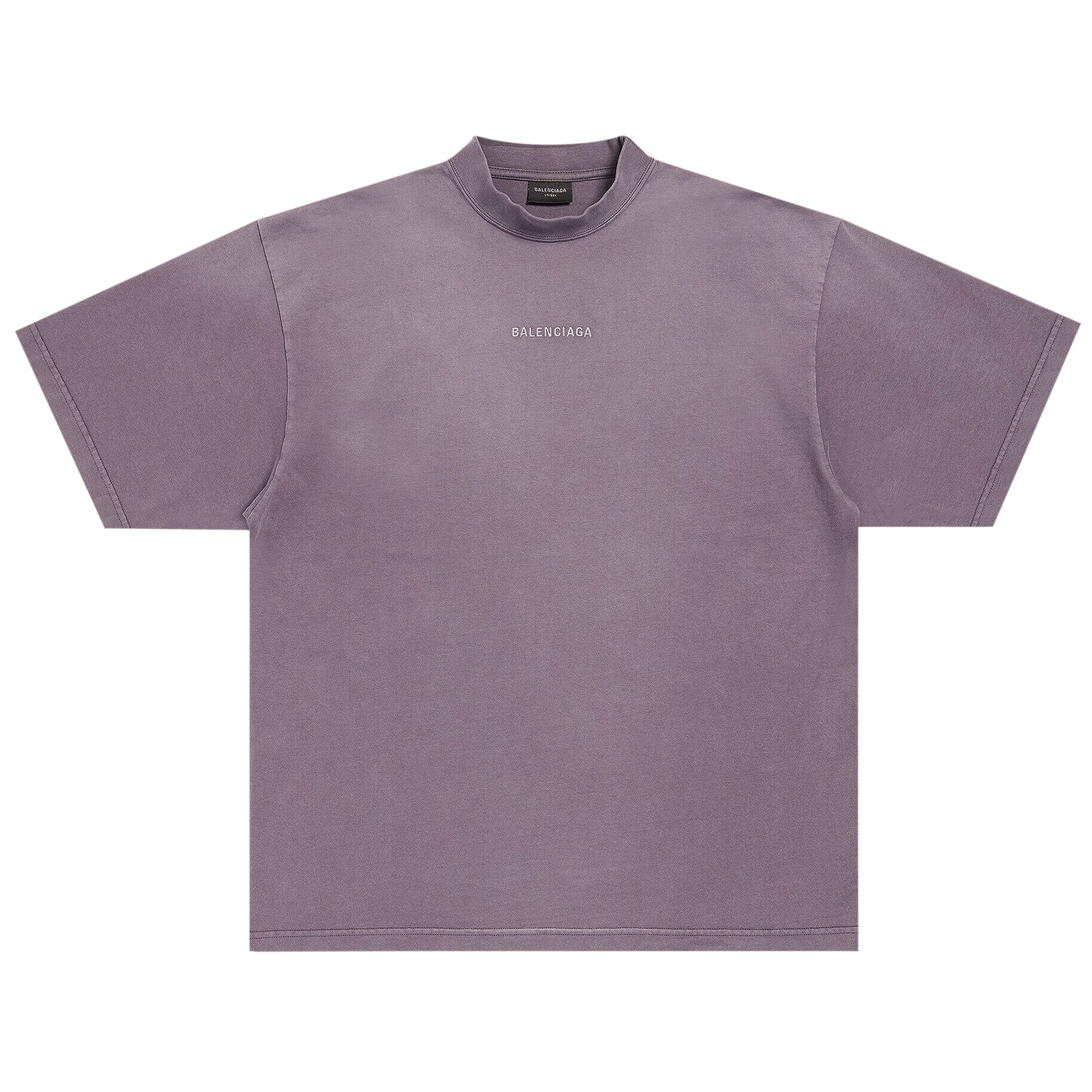 Pre-owned Balenciaga Medium Fit T-shirt 'purple'